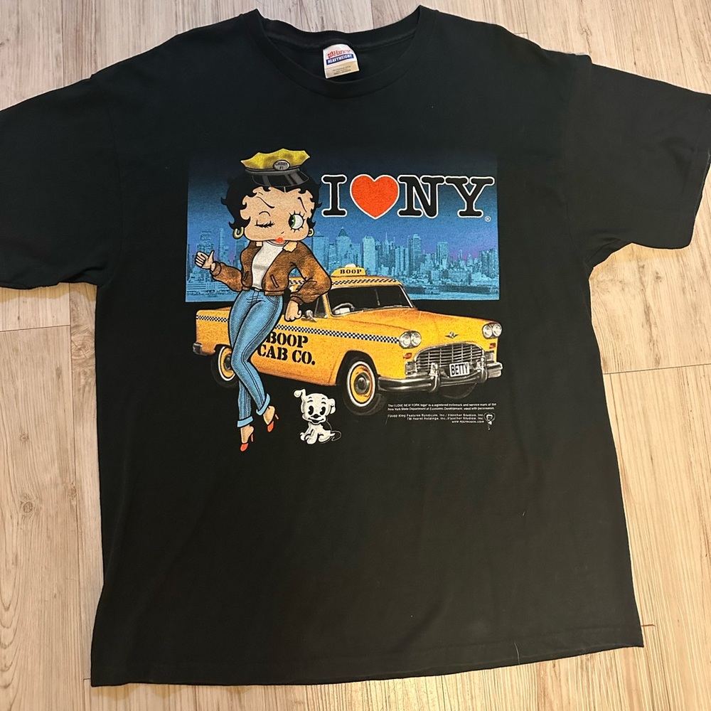 Vintage Betty Boop I ❤️ NY short sleeved tee